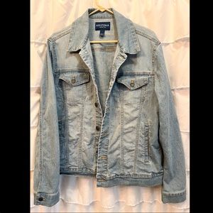 Arizona Jean Co Large Denim Jacket - Jean Jacket - Light wash jean jacket